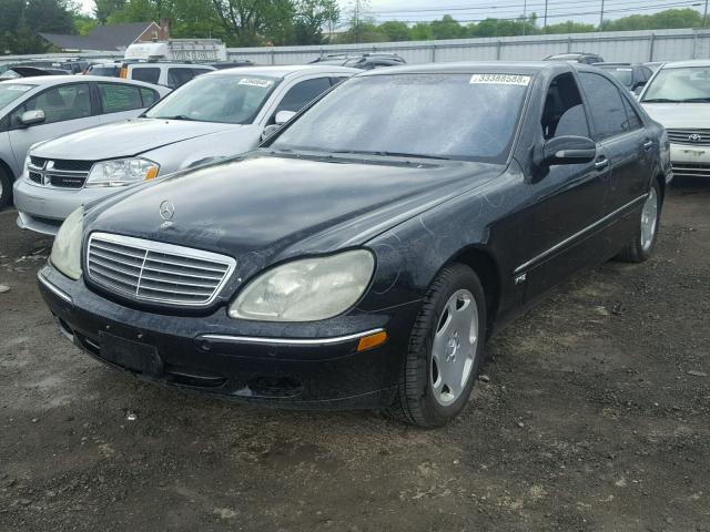 WDBNG78J72A282897 - 2002 MERCEDES-BENZ S 600 BLACK photo 2