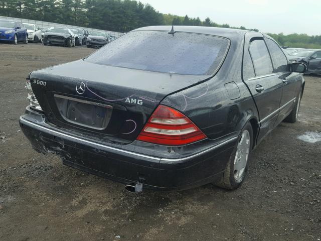 WDBNG78J72A282897 - 2002 MERCEDES-BENZ S 600 BLACK photo 4