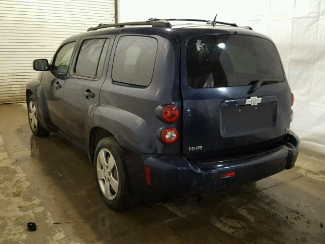 3GNDA13DX8S604346 - 2008 CHEVROLET HHR LS BLUE photo 3