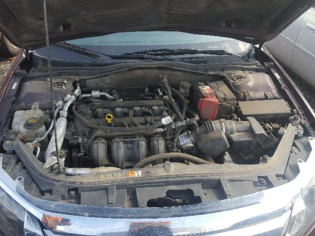 3FAHP0HA7BR229294 - 2011 FORD FUSION SE BURGUNDY photo 7