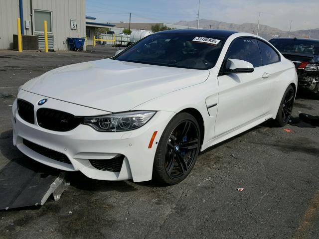 WBS3R9C5XFK333004 - 2015 BMW M4 WHITE photo 2