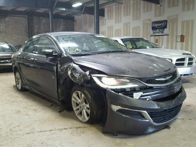 1C3CCCAB2FN504202 - 2015 CHRYSLER 200 LIMITE GRAY photo 1