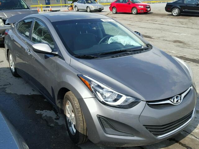 5NPDH4AE2EH493072 - 2014 HYUNDAI ELANTRA SE SILVER photo 1