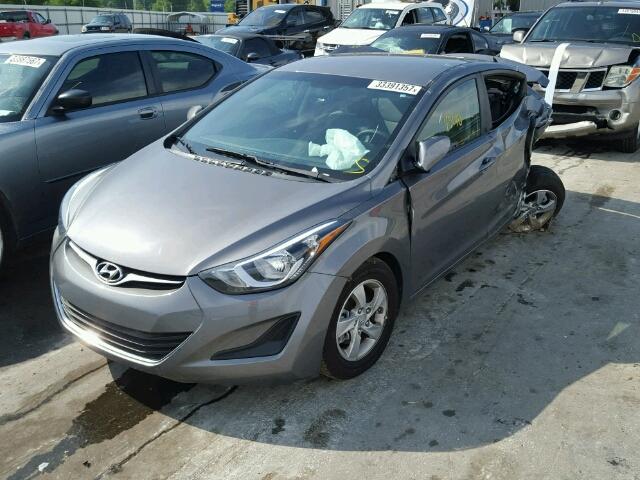 5NPDH4AE2EH493072 - 2014 HYUNDAI ELANTRA SE SILVER photo 2