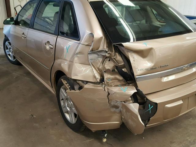 1G1ZT61896F157983 - 2006 CHEVROLET MALIBU MAX 金色 照片 9