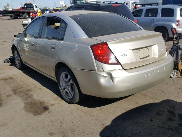 1G8AK52F53Z162925 - 2003 SATURN ION LEVEL GOLD photo 3