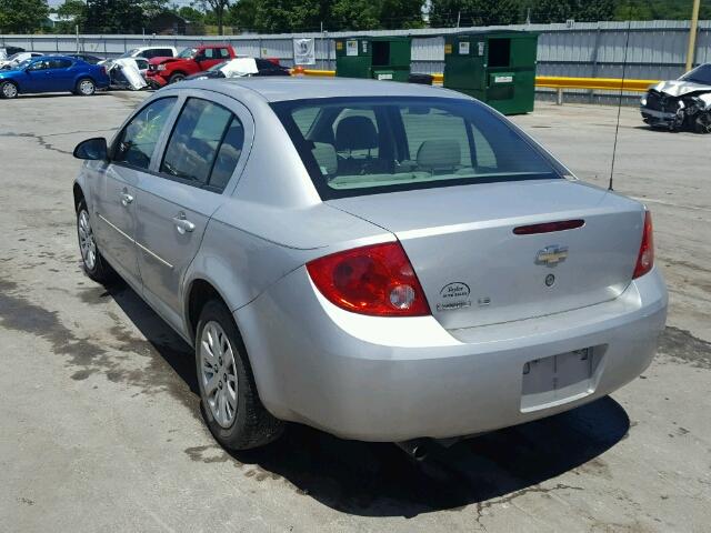 1G1AK55F377369695 - 2007 CHEVROLET COBALT LS SILVER photo 3