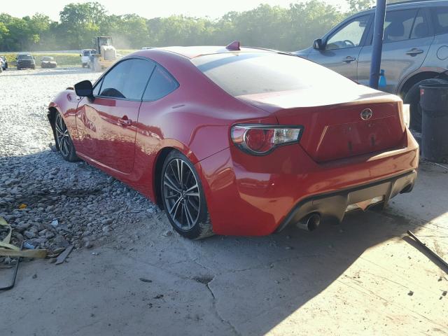 JF1ZNAA11F9708256 - 2015 TOYOTA SCION FR-S 红色 照片 3