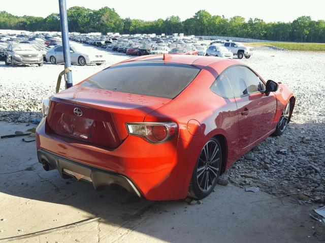JF1ZNAA11F9708256 - 2015 TOYOTA SCION FR-S 红色 照片 4