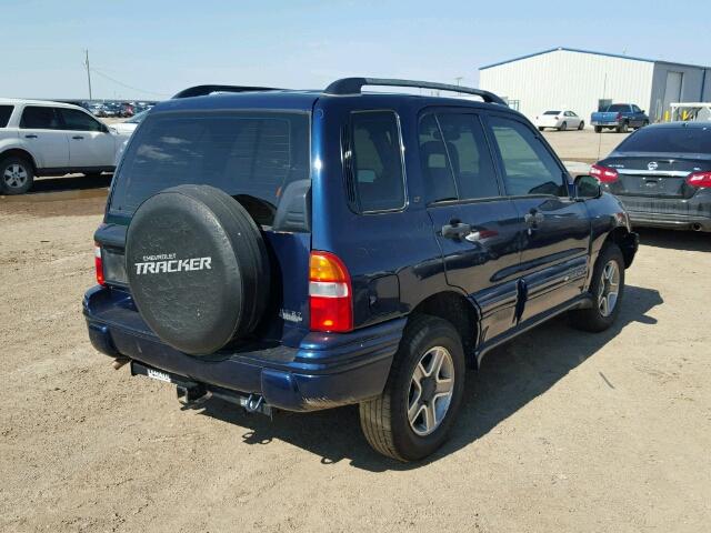 2CNBJ634836911336 - 2003 CHEVROLET TRACKER LT BLUE photo 4