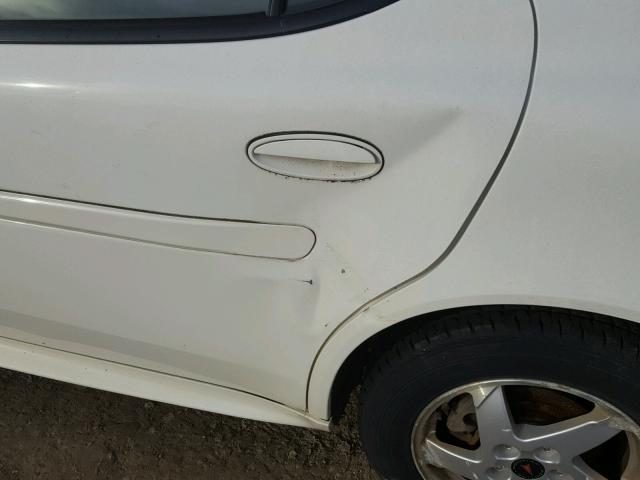2G2WP522641342794 - 2004 PONTIAC GRAND PRIX WHITE photo 9