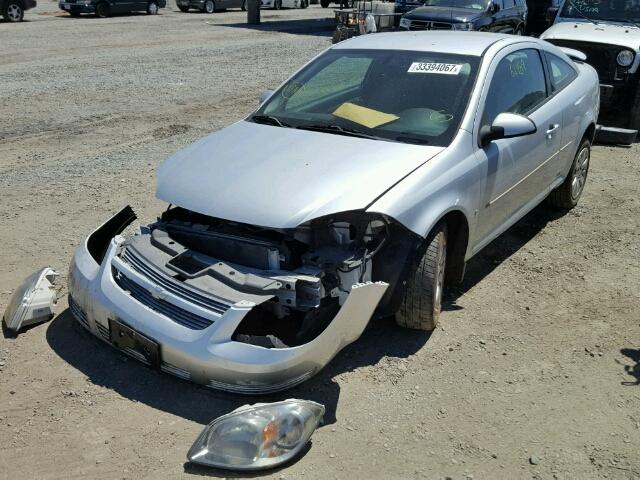 1G1AT18H897214730 - 2009 CHEVROLET COBALT LT SILVER photo 2