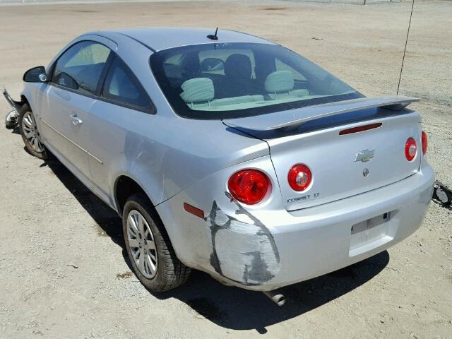 1G1AT18H897214730 - 2009 CHEVROLET COBALT LT SILVER photo 3