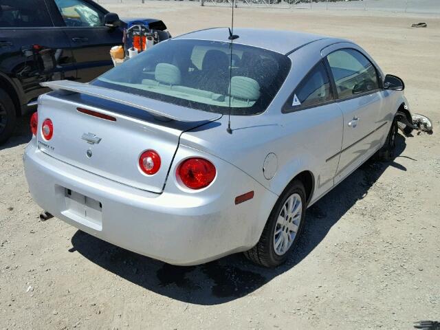 1G1AT18H897214730 - 2009 CHEVROLET COBALT LT SILVER photo 4