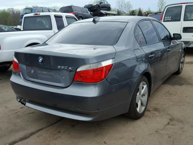 WBANF73576CG69300 - 2006 BMW 530 XI GRAY photo 4