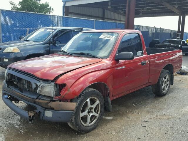 5TENL42N83Z274564 - 2003 TOYOTA TACOMA RED photo 2