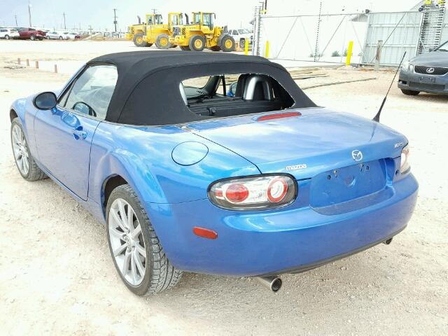 JM1NC25F760111031 - 2006 MAZDA MX-5 MIATA BLUE photo 3