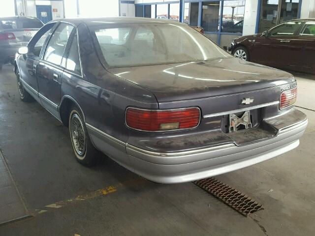 1G1BL53E3PR111936 - 1993 CHEVROLET CAPRICE CL 紫色 照片 3