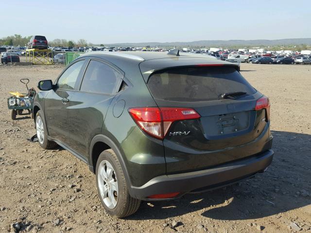 3CZRU6H71GM732476 - 2016 HONDA HR-V EXL GREEN photo 3