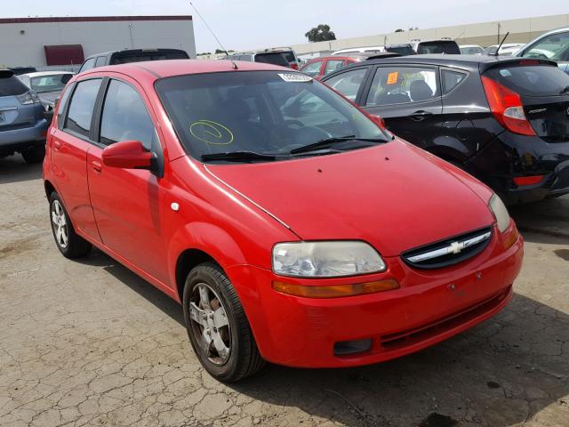 KL1TD66666B682998 - 2006 CHEVROLET AVEO BASE Kırmızı fotoğraf 1
