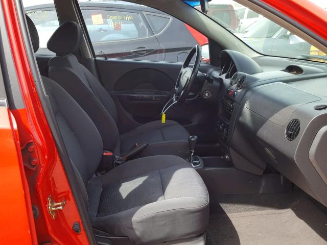 KL1TD66666B682998 - 2006 CHEVROLET AVEO BASE Kırmızı fotoğraf 5