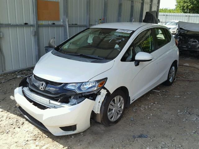 3HGGK5G52FM763037 - 2015 HONDA FIT LX WHITE photo 2