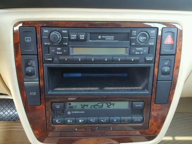 WVWWH63BX1E177047 - 2001 VOLKSWAGEN PASSAT GLX 金色 照片 9