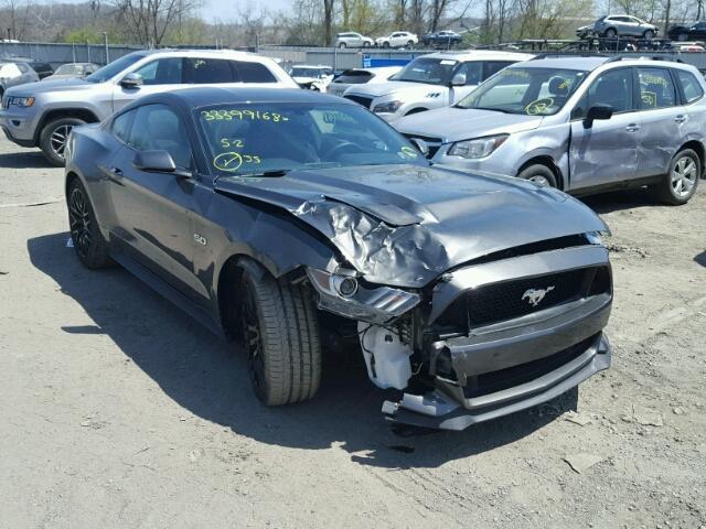 1FA6P8CF1H5335096 - 2017 FORD MUSTANG GT GRAY photo 1