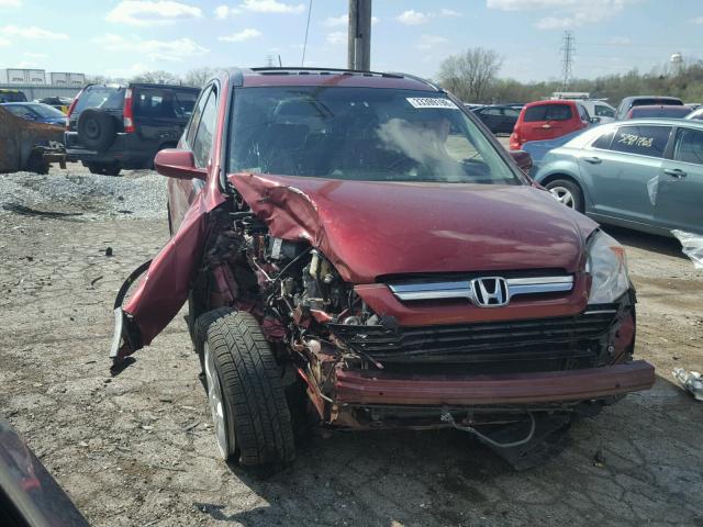 5J6RE48798L049493 - 2008 HONDA CR-V EXL BURGUNDY photo 1