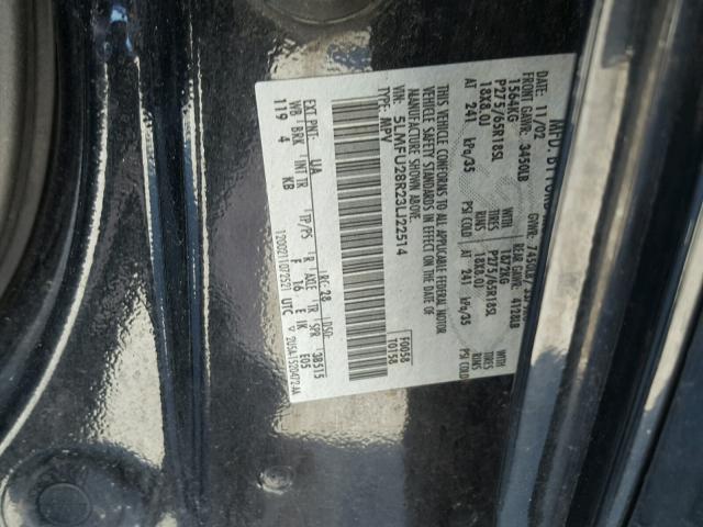 5LMFU28R23LJ22514 - 2003 LINCOLN NAVIGATOR BLACK photo 10