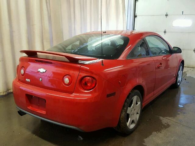 1G1AM18B577316220 - 2007 CHEVROLET COBALT SS RED photo 4