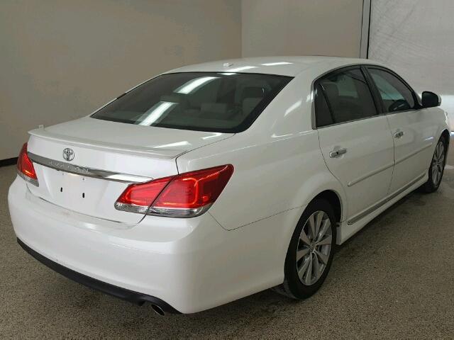 4T1BK3DB9BU407211 - 2011 TOYOTA AVALON BAS WHITE photo 4