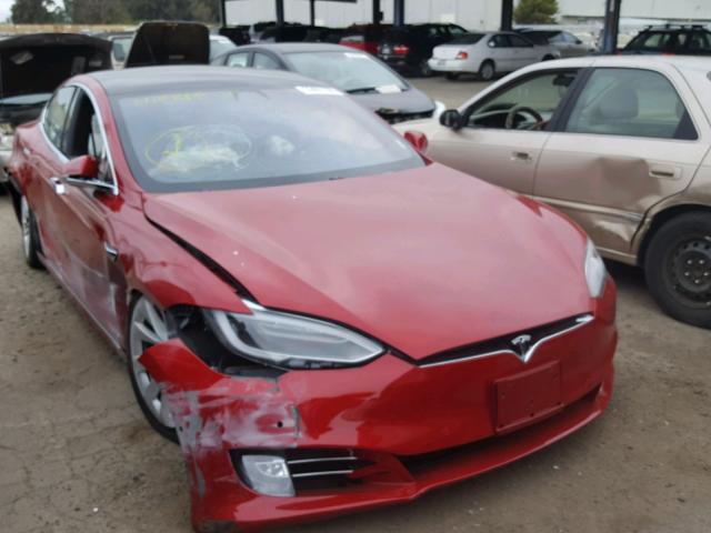 5YJSA1E12HF233758 - 2017 TESLA MODEL S Կարմիր լուսանկար 1