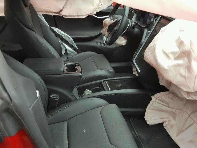 5YJSA1E12HF233758 - 2017 TESLA MODEL S Կարմիր լուսանկար 5