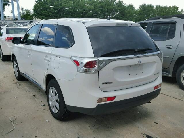 JA4AD2A35EZ007519 - 2014 MITSUBISHI OUTLANDER WHITE photo 3