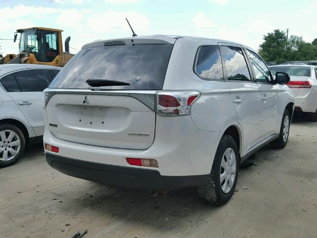 JA4AD2A35EZ007519 - 2014 MITSUBISHI OUTLANDER WHITE photo 4