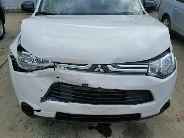 JA4AD2A35EZ007519 - 2014 MITSUBISHI OUTLANDER WHITE photo 7