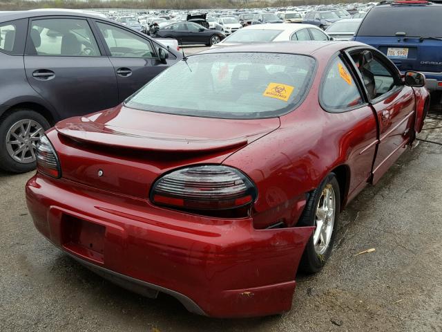 1G2WR12172F272724 - 2002 PONTIAC GRAND PRIX MAROON photo 4