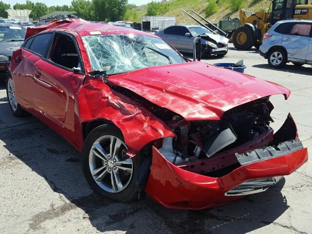 2C3CDXJG3DH538994 - 2013 DODGE CHARGER SX RED photo 1