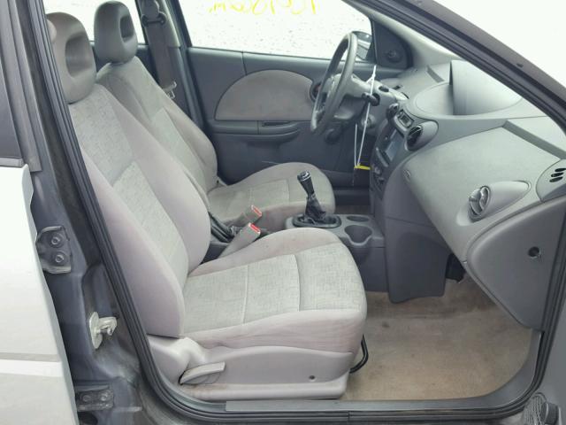 1G8AF52F85Z151375 - 2005 SATURN ION LEVEL SILVER photo 5