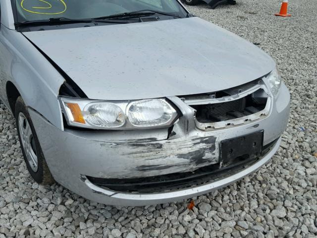 1G8AF52F85Z151375 - 2005 SATURN ION LEVEL SILVER photo 9