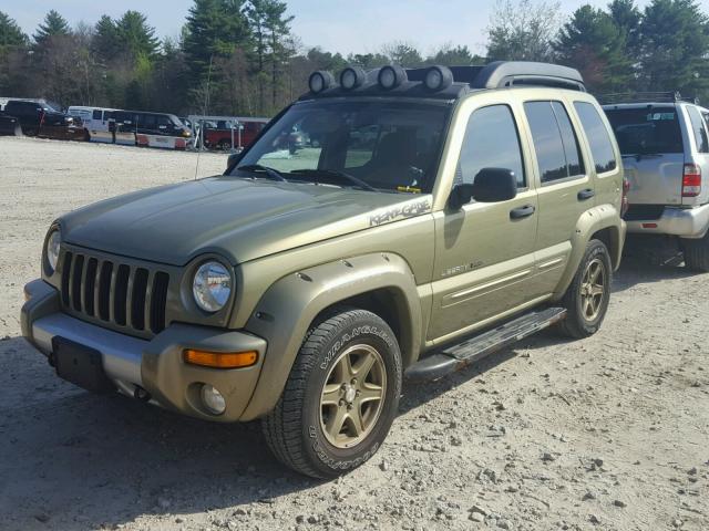 1J4GL38K73W567699 - 2003 JEEP LIBERTY RE GREEN photo 2