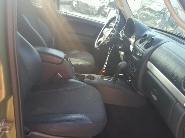 1J4GL38K73W567699 - 2003 JEEP LIBERTY RE GREEN photo 5