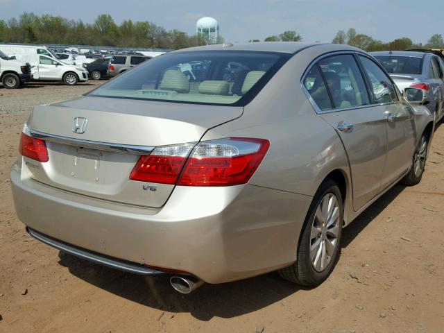 1HGCR3F89EA026603 - 2014 HONDA ACCORD EXL BEIGE photo 4