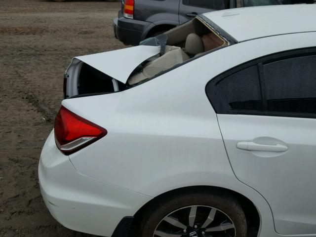 19XFB2F94FE064998 - 2015 HONDA CIVIC EXL WHITE photo 10