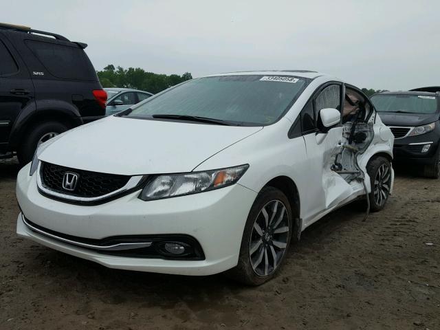 19XFB2F94FE064998 - 2015 HONDA CIVIC EXL WHITE photo 2