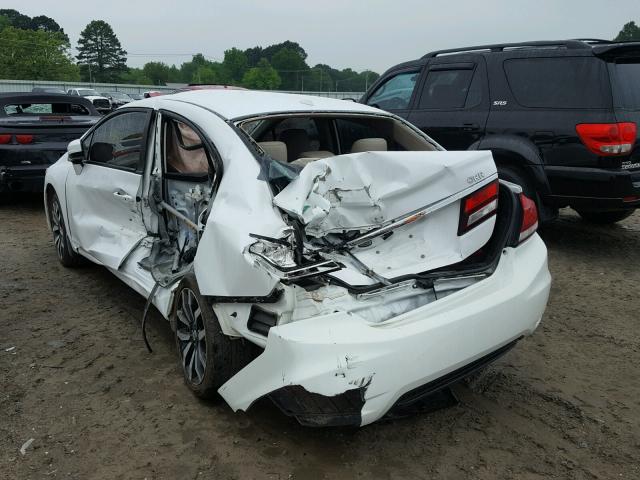 19XFB2F94FE064998 - 2015 HONDA CIVIC EXL WHITE photo 3
