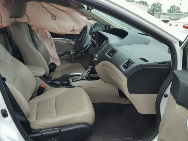 19XFB2F94FE064998 - 2015 HONDA CIVIC EXL WHITE photo 5