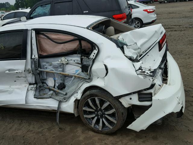 19XFB2F94FE064998 - 2015 HONDA CIVIC EXL WHITE photo 9