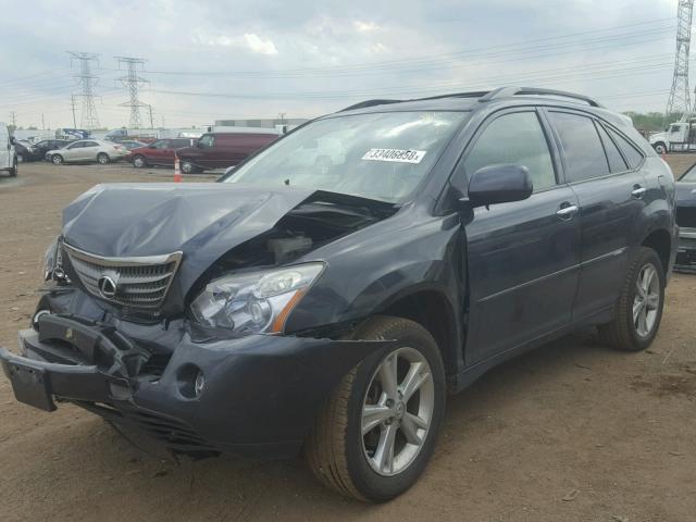 JTJHW31U582056114 - 2008 LEXUS RX 400H GRAY photo 2